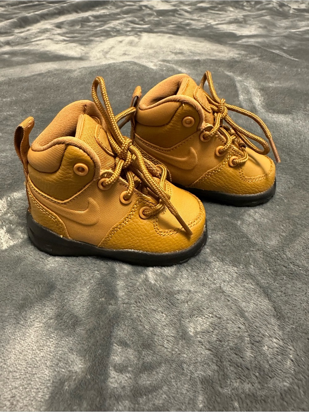 Toddler' Tan High-Top Baby Boots NEW